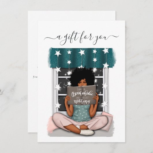 Book Lover Christmas Geschenkgutschein (Vorne/Hinten)