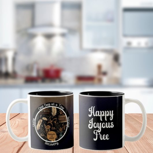 Book Lover - Custom Sobriety Gift Zweifarbige Tasse