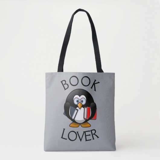 Book Lover — Designer Totbeutel Tasche (Vorderseite)