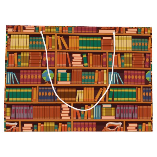 Book Lover Gift Bag Große Geschenktüte (Rückseite)