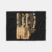 Book Lover Gift Reading Gift Sweet Chocolate Lover Fleecedecke (Vorderseite (Horizontal))