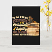 Book Lover Gift Reading Gift Sweet Chocolate Lover Karte (Gelbe Blume)