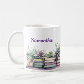 Book Lover Gift Reading Nook Personalized Kaffeetasse (Links)