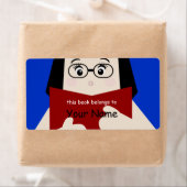 Book Lover Girl 2 Buchzeichen Label (Insitu)