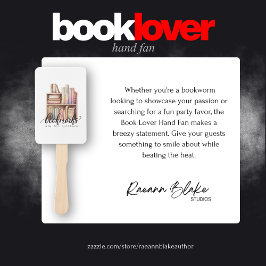 Book Lover Hand Fan Fächer