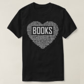 Book Lover Heart Gift Bookworm Geschenke Liebe les T-Shirt (Design vorne)