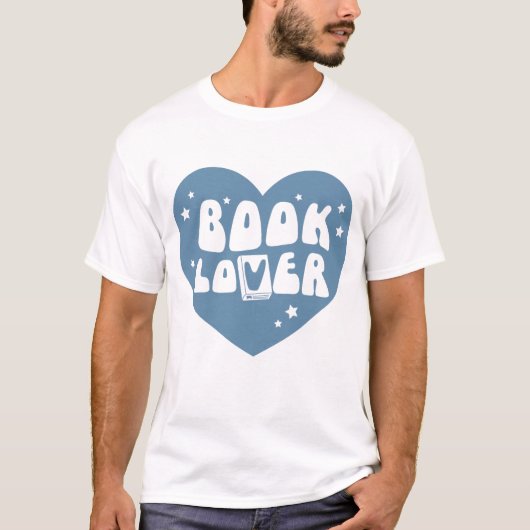 Book Lover Heart T-Shirt (Vorderseite)