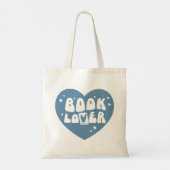 Book Lover Heart Tragetasche (Rückseite)