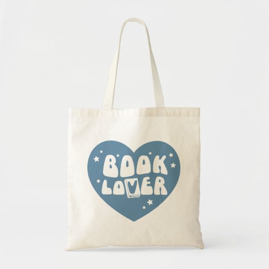 Book Lover Heart Tragetasche (Vorne)