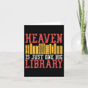 Book Lover Heaven ist nur eine große Bibliothek Gr Karte
