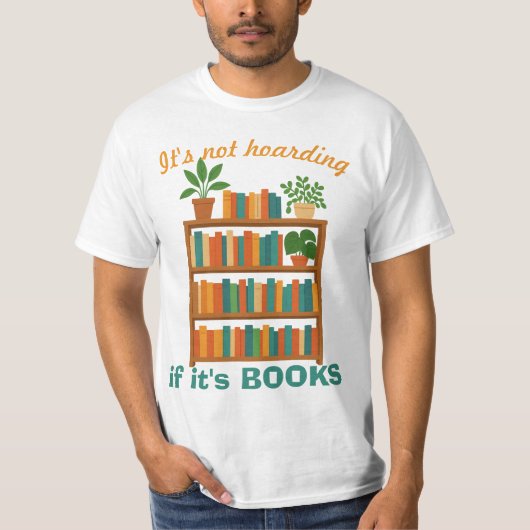 Book-Lover Humorous T-shirt (Vorderseite)