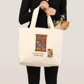Book Lover Jumbo Tote Bag | 2-seitige Gestaltung Jumbo Stoffbeutel (Vorderseite (Produkt))