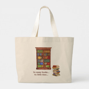 Book Lover Jumbo Tote Bag 2-seitige Gestaltung Jumbo Stoffbeutel