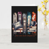 Book Lover, Just One More Chapter Funny Gift Men,  Karte (Gelbe Blume)