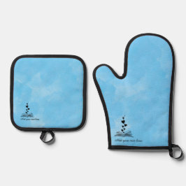 Book Lover Kitchen Oven Mitt Ofenhandschuh & Topflappen-Set