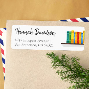 Book Lover Librarian Bibliophile Return Address
