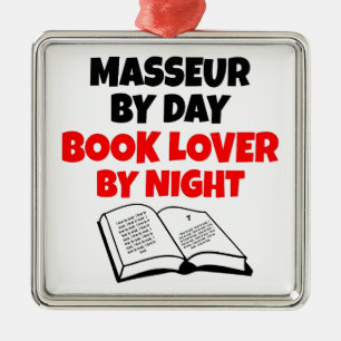 Book Lover Masseur Ornament Aus Metall