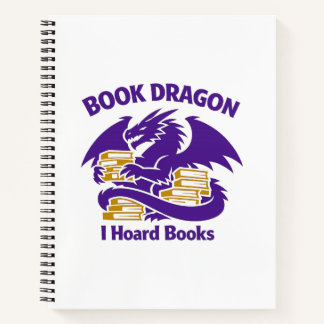 Book Lover Notebook | Book Dragon I Hoard Books Jo Notizblock