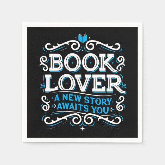 Book Lover Party Napkins Serviette (Vorderseite)