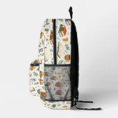 Book Lover Pattern Back To School Backpack Bedruckter Rucksack (Rechts)