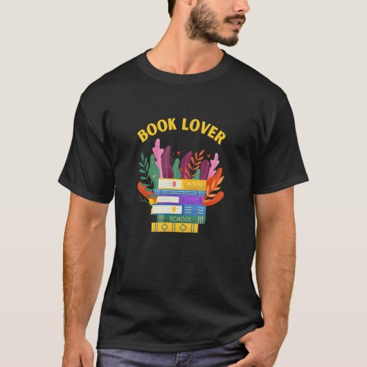 Book Lover Plants love Big Books Read T-Shirt (Vorderseite)