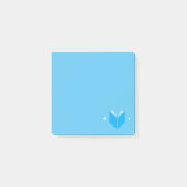 Book Lover Post It Notes / blau Post-it Klebezettel (Vorderseite)
