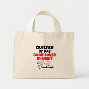 Book Lover Quilter Mini Stoffbeutel