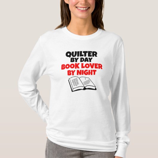 Book Lover Quilter T-Shirt (Vorderseite)