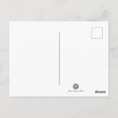 Book Lover, Reader, Ex Library Checkout Card Postkarte (Rückseite)