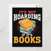Book Lover Reader Spaß Funny Bookworm Joke Postkarte (Vorne/Hinten)