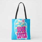 Book Lover Reading Bold Art Logo Sprichwort Tasche (Vorderseite)