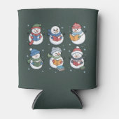 Book Lover Snowman Reading Gift Teacher Winter  Dosenkühler (Vorderseite)