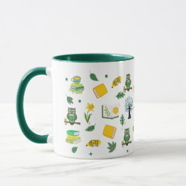 Book Lover Spring Design 11oz Coffee Mug Tasse