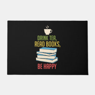 Book Lover - Tea Books Happy Fußmatte