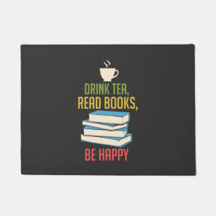 Book Lover - Tea Books Happy Fußmatte