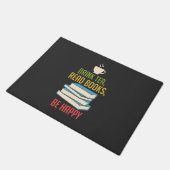Book Lover - Tea Books Happy Fußmatte (Schrägansicht)
