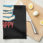 Book Lover - Tea Books Happy Geschirrtuch (Viertel Falte)