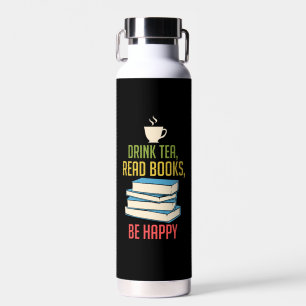 Book Lover - Tea Books Happy Trinkflasche