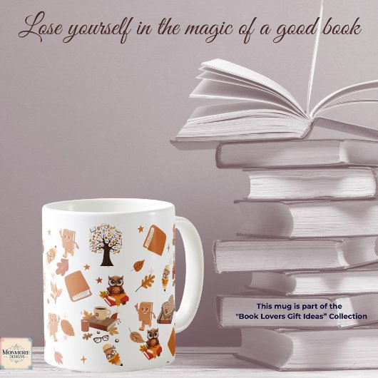 Book Lover's 11oz Kaffeetasse