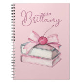 Book Lovers Coquette Hübsch Pink Notebook Notizblock (Vorderseite)