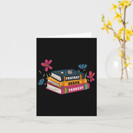 Book Lovers Fantasy Drama Tragedy Subtle 8647 Trum Karte (Gelbe Blume)
