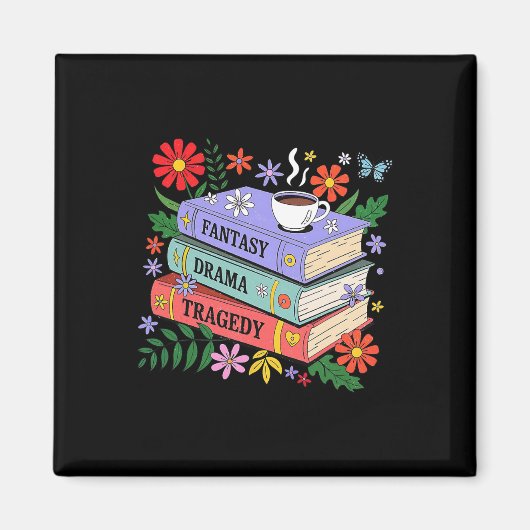 Book Lovers Fantasy Drama Tragedy Subtle 8647 Trum Magnet (Vorne)