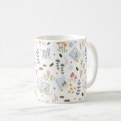 Book Lovers Gift Wildblume Personalisiert Kaffeetasse (VorderseiteRechts)
