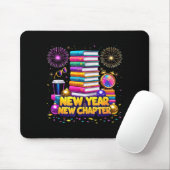 Book Lovers Happy New Year Chapter 2026 Bookworm F Mousepad (Mit Mouse)
