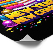 Book Lovers Happy New Year Chapter 2026 Bookworm F Poster (Ecke)