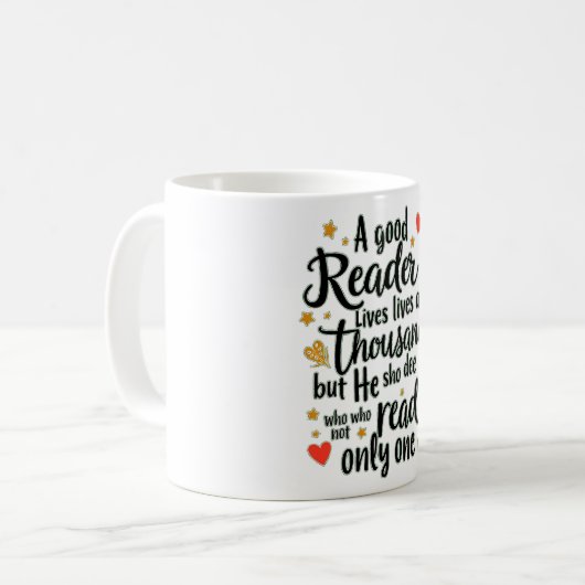 Book Lovers MUG Kaffeetasse (Vorderseite Links)