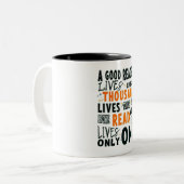 Book Lovers MUG Zweifarbige Tasse (Vorderseite Links)