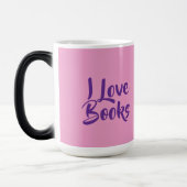 Book Lovers Pink Morphing Mug Verwandlungstasse (Links)