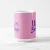 Book Lovers Pink Morphing Mug Verwandlungstasse (Zentrum)
