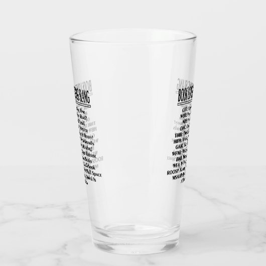 Book Lovers Simste Slang Dark Text Glas (Links)